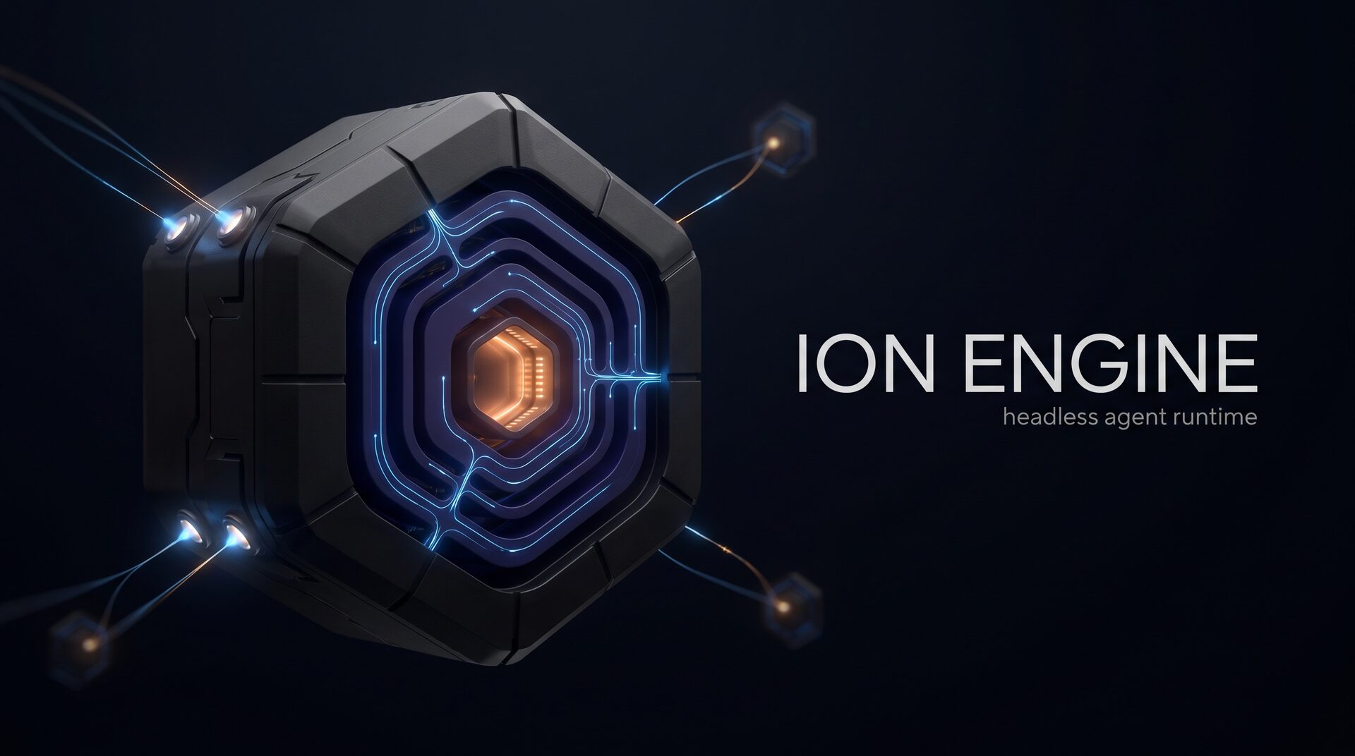 The Ion engine: a machined hex block with a hot core